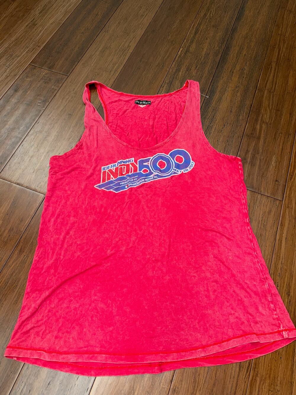 2XL Red tank top 101st Indianapolis 500 May 28, 2017